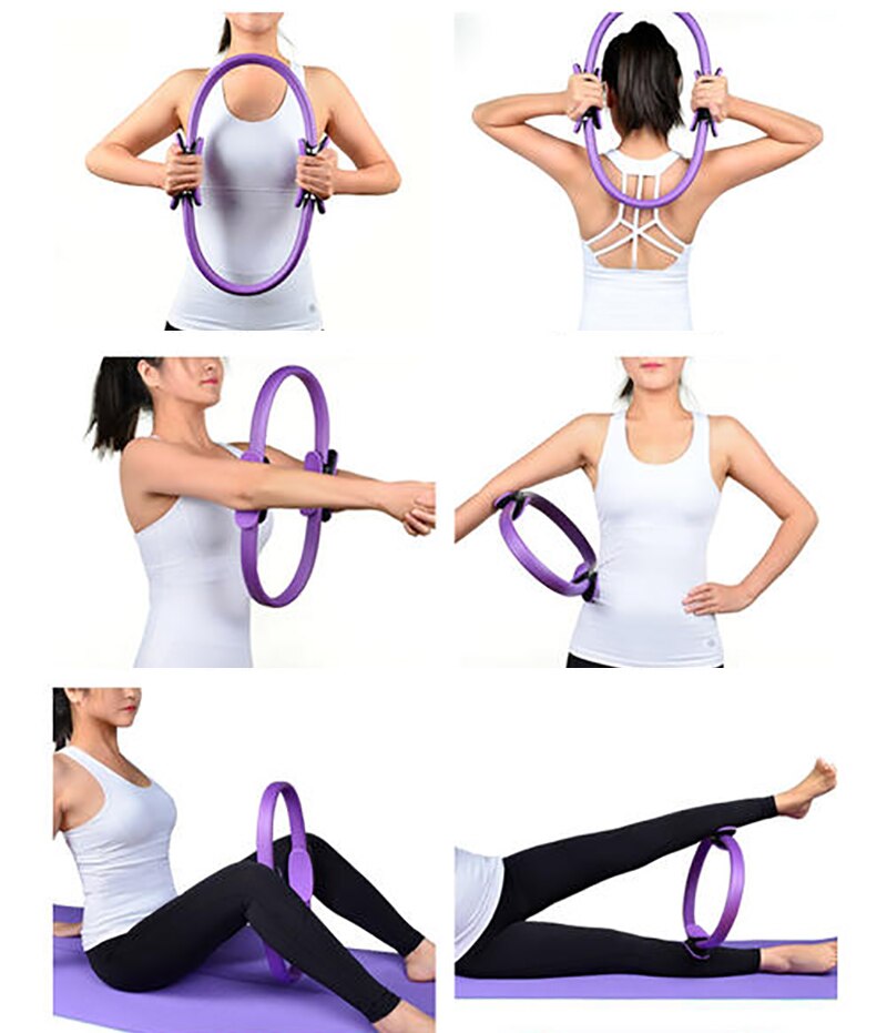 Pilates Ring - Yoga Circle Hoop - Professional Fitness Wheel - Home Gym Muscle Training Accessory