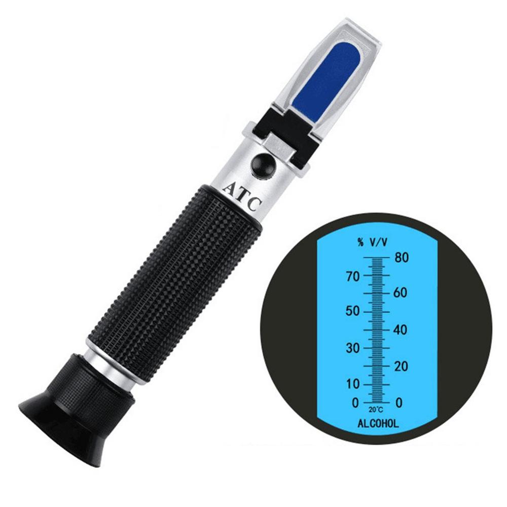 Handheld Sugar 0-80% Food Beverages Drink Juice ATC Content Meter Refractometer Sugar Measuring Tester Detector