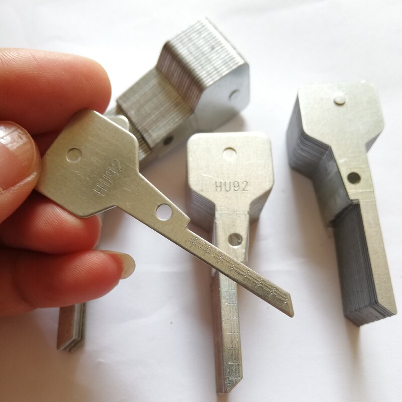 20pcs Engraved Line blank car key Key scale shearing teeth for 2 in 1 LiShi HU101 HU66 HON66 HU100 HU92 locksmith tools