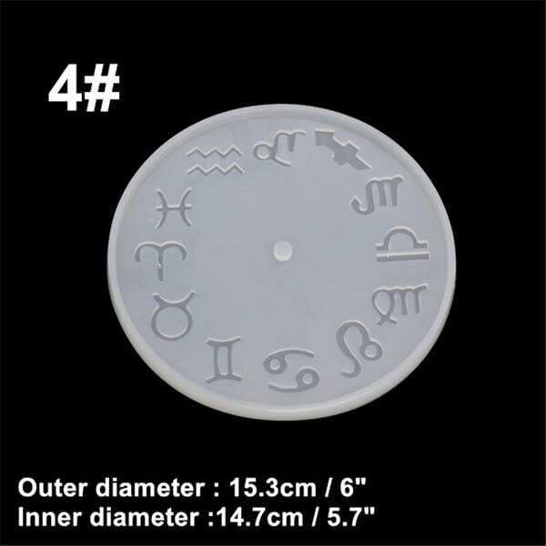Siliconen Mal Klok Voor Sieraden Klok Hars Siliconen Mal Handgemaakte Tool Diy Epoxyhars Mallen Diy Accessoires: 4