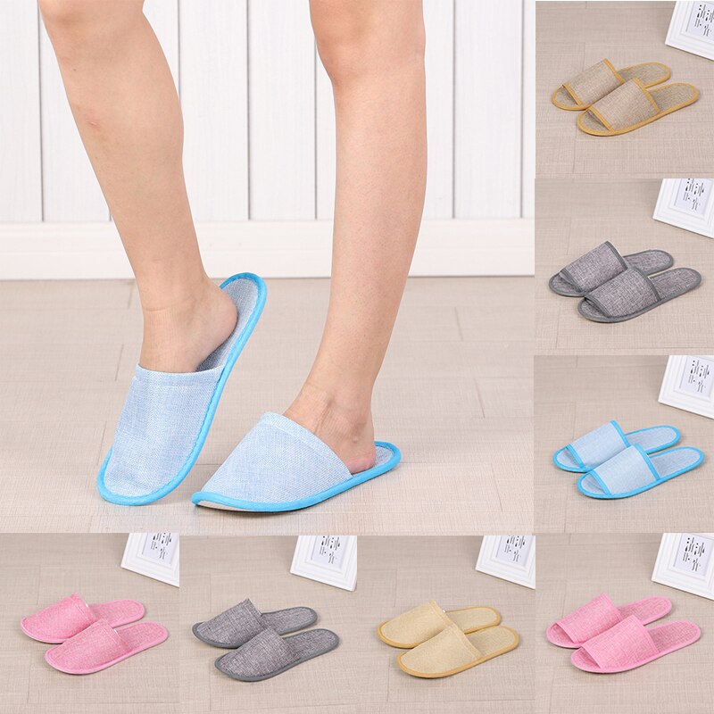 Hotel Einweg Liefert Sommer Hause Bettwäsche Hausschuhe Atmungs Plattform Schuhe für Frauen Männer passen Größe passen floppen für Gast Hotel