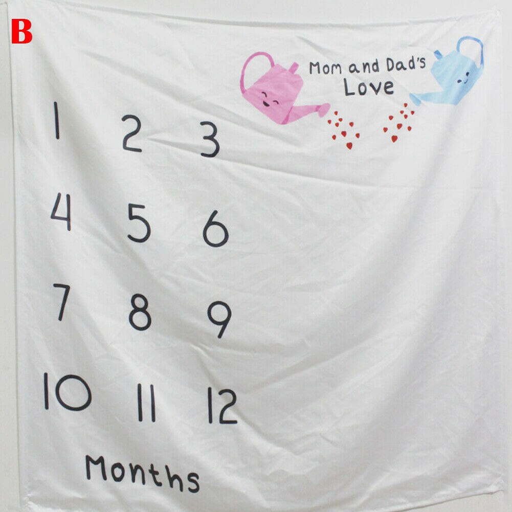 Baby Monatlich Meilenstein Decke Neugeborenes Fotografie Hintergrund Stütze 