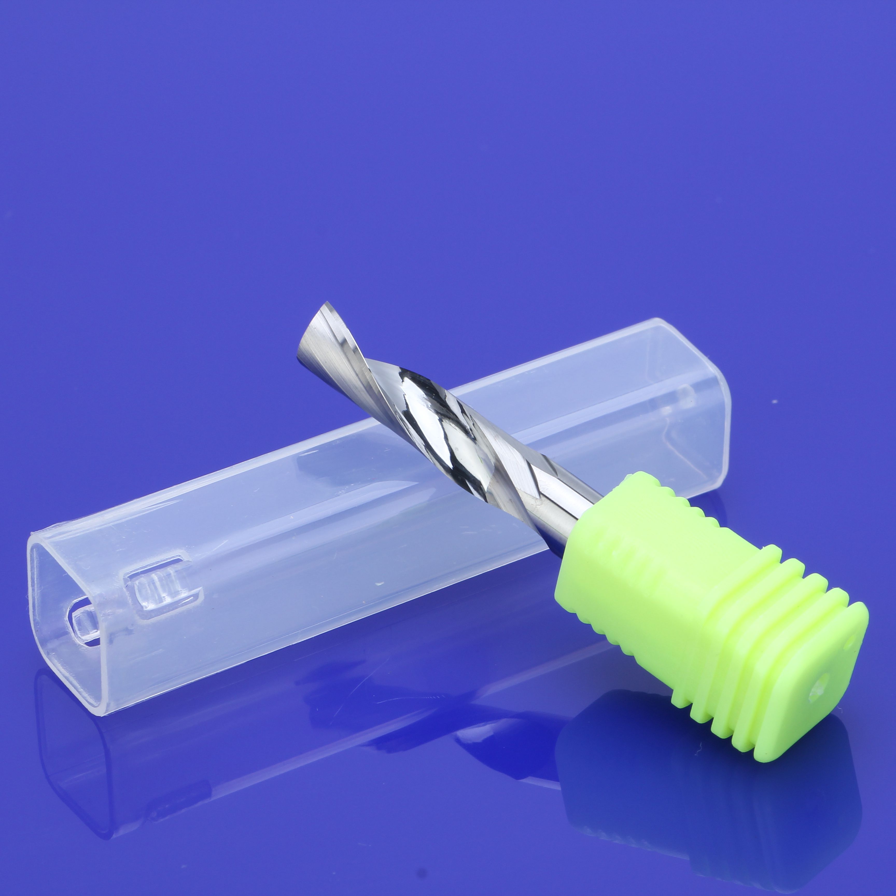 10pcs 3.175mm Single Flute Spiral end mill cnc solid carbide aluminum engraving milling cutter,aluminum composite panels