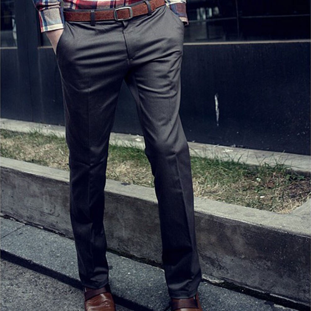 Spring Autumn Fall Men's Western-style Casual Thin Suit Business Pants Work Pants Straight Men Trousers