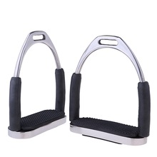 1Pair Horse Saddle English Stirrups Horse Riding Accessories Riding Double Jointed Fillis Stirrup: Default Title