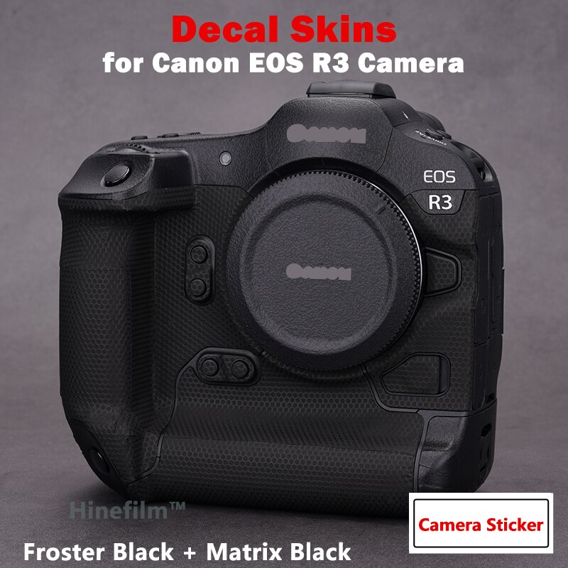 EOSR3 kamera skórka kalkomania dla Canon EOS R3 kamery naklejki kalkomania skórka kalkomania skórka pokrywa R3 naklejki chroniące przed zarysowaniami zamykane pokrowce: Frosted Black