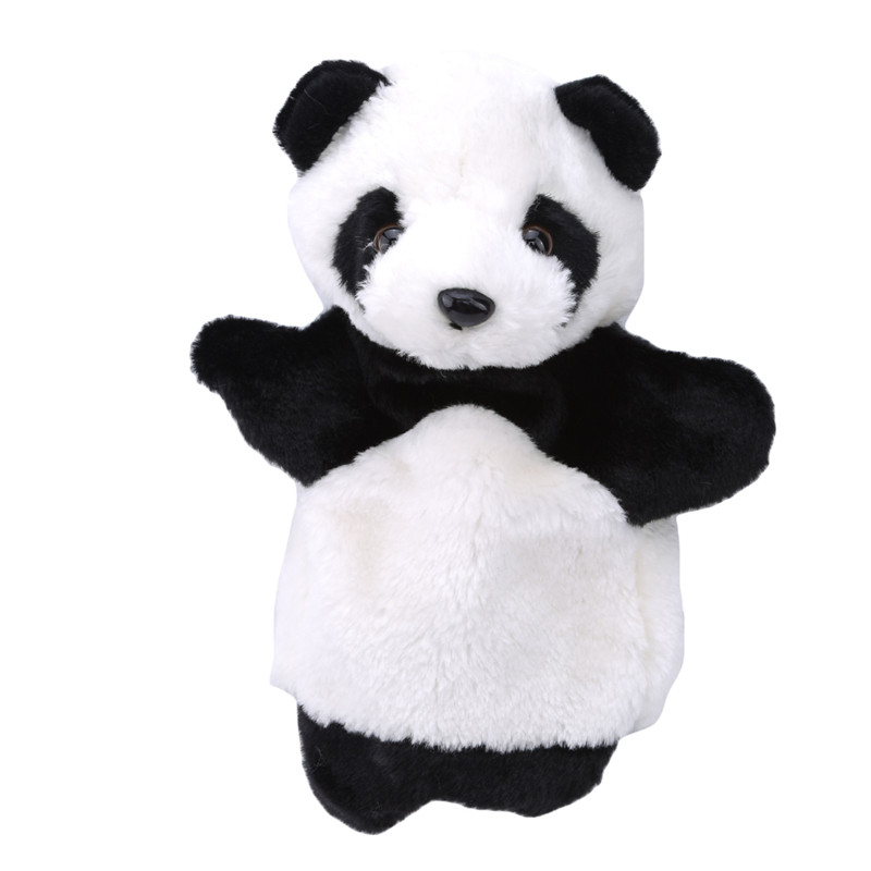 Animal Panda Hand Puppet Baby Kindergarten Cute soft Hand Puppets funny toys Kids Plush Doll Educational Toy: Default Title