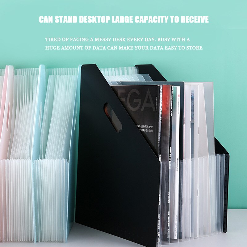 Organ office file rack can be folded vertical folder file storage box file basket desktop data storage rack папка для документов
