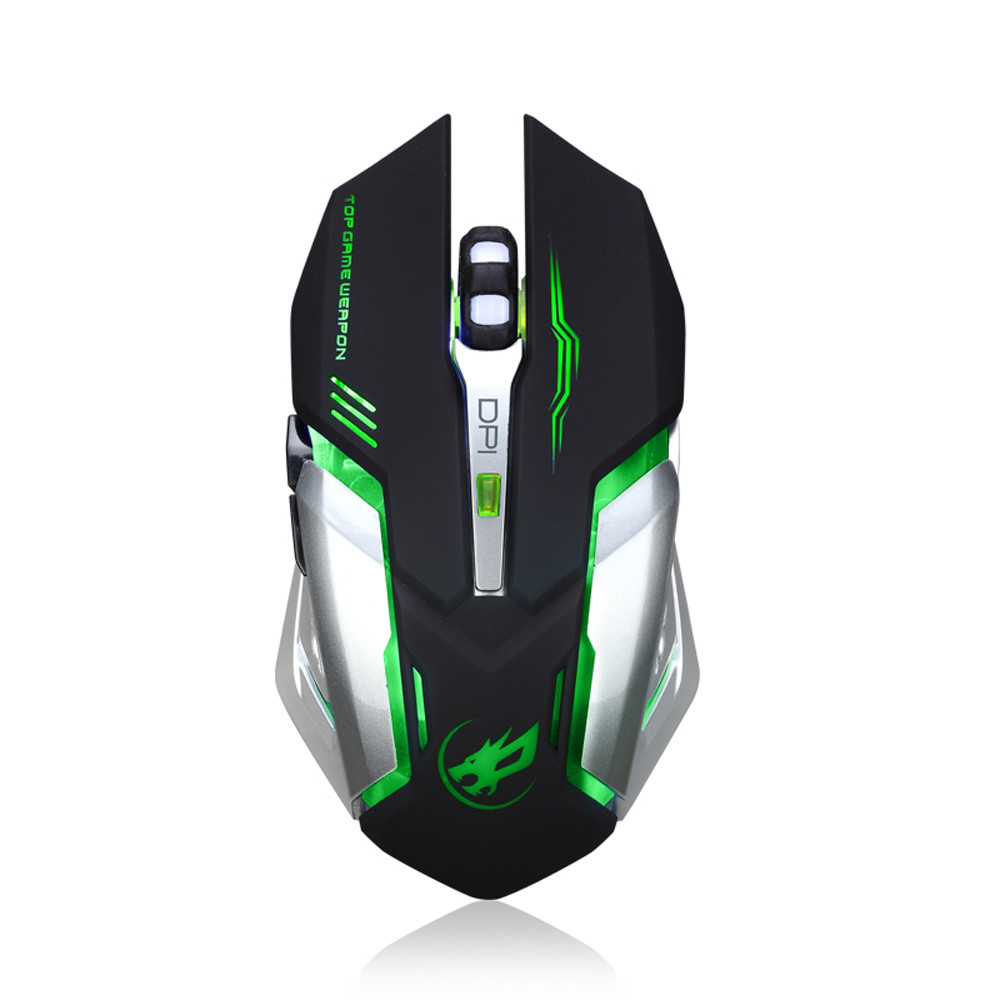 Rechargeable T1 Wireless Mouse Silent LED Backlit USB Optical Ergonomic Gaming Mouse For Computer PC 20A