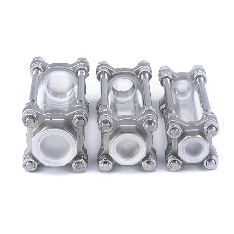 1-1/4&quot; 1-1/2&quot; 2&quot; BSPT Female 304 Stainless Steel Flow Sight Glass View Indicator Diopter