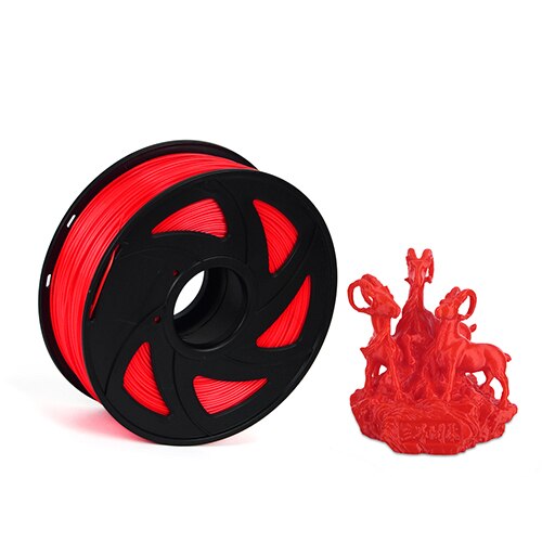 1kg-PLA filament 1.75MM plastic Rubber Consumables Material 3D carbon fiber 3d filament 1.75 impressora 3d filament for print: PLA 1KG Red