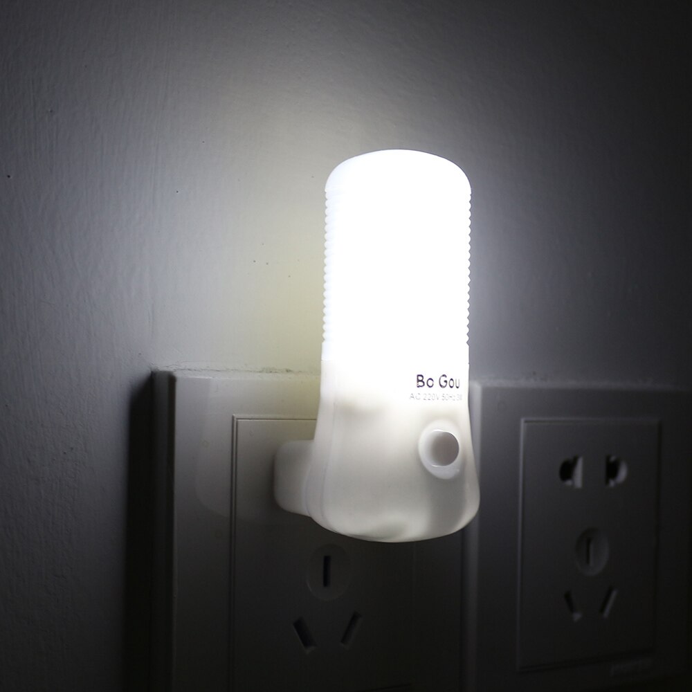 Led natlys sengelampe vægstik lampe eu/us plug  ac 110-220v boligindretning lampe til børn baby soveværelse