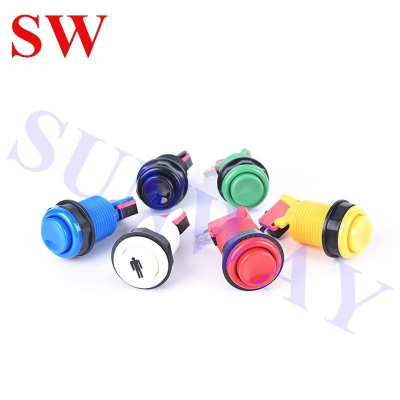 Arcade bricolage pièces Happ Style Joystick + 1 joueur boutons de démarrage + 6x Happ type bouton-poussoir Standard pour Arcade Mame