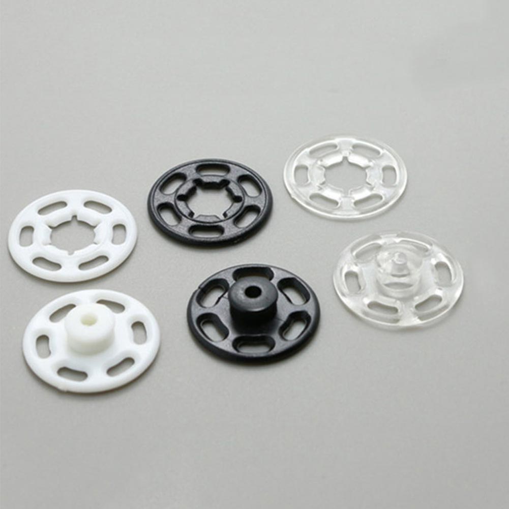 50PCS 10/15mm Transparent Invisible Button Small plastic Snap Fasteners button Clothing DIY Coat Stud Sewing Accessories Button