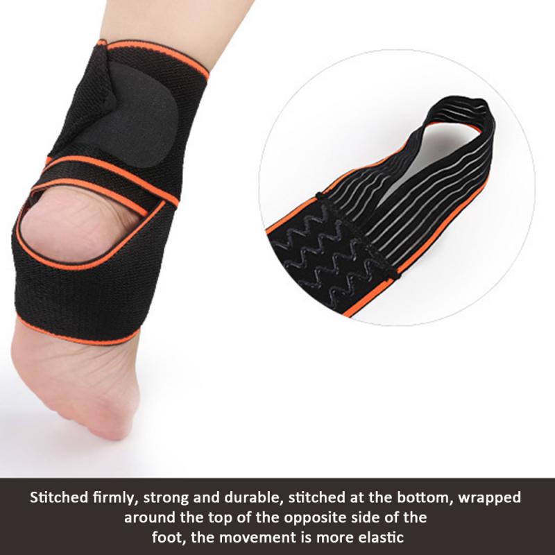 1Pcs Safety Ankle Support Gym Running Protection Black Foot Bandage Elastic Ankle Brace Band Guard Sport Protect Equipment #SD