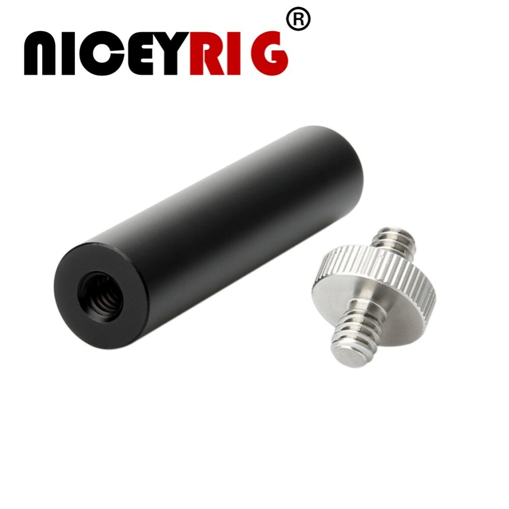 NICEYRIG 1/4 &quot;15mm Staaf Stand 1/4 Schroef dslr Camera Rig Camera Klem Mount EVF Monitor Licht Microfoon Video 1/4 Klem Houder