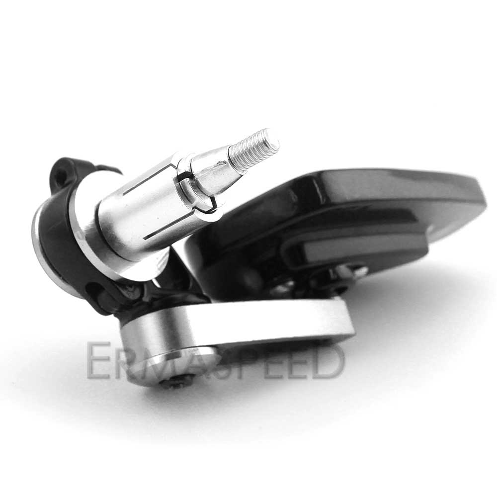 Espejos retrovisores CNC de 7/8 "y 22mm para motocicleta, cristal azul Universal, accesorios de espejo lateral para manillar de moto y Scooter: Silver