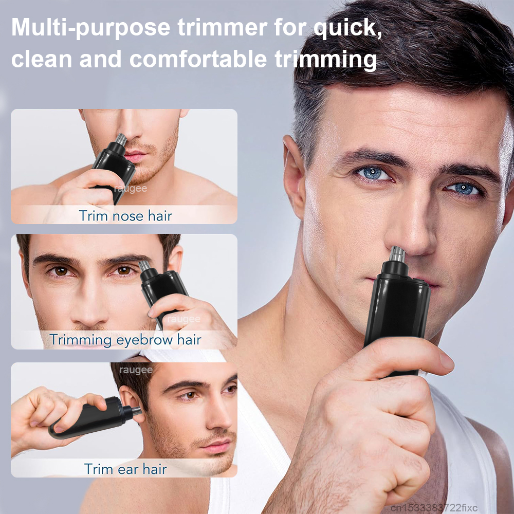 Neushaartrimmer, draagbare trimmer voor de neus, mini neus- en oorhaartrimmer, draagbare neustrimmer, oplaadbare trimmer voor mannen