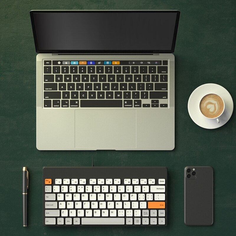 79 Keys Wired USB Keyboard Quiet Ultra Thin Slim Compact Keypad for PC Computer Laptop