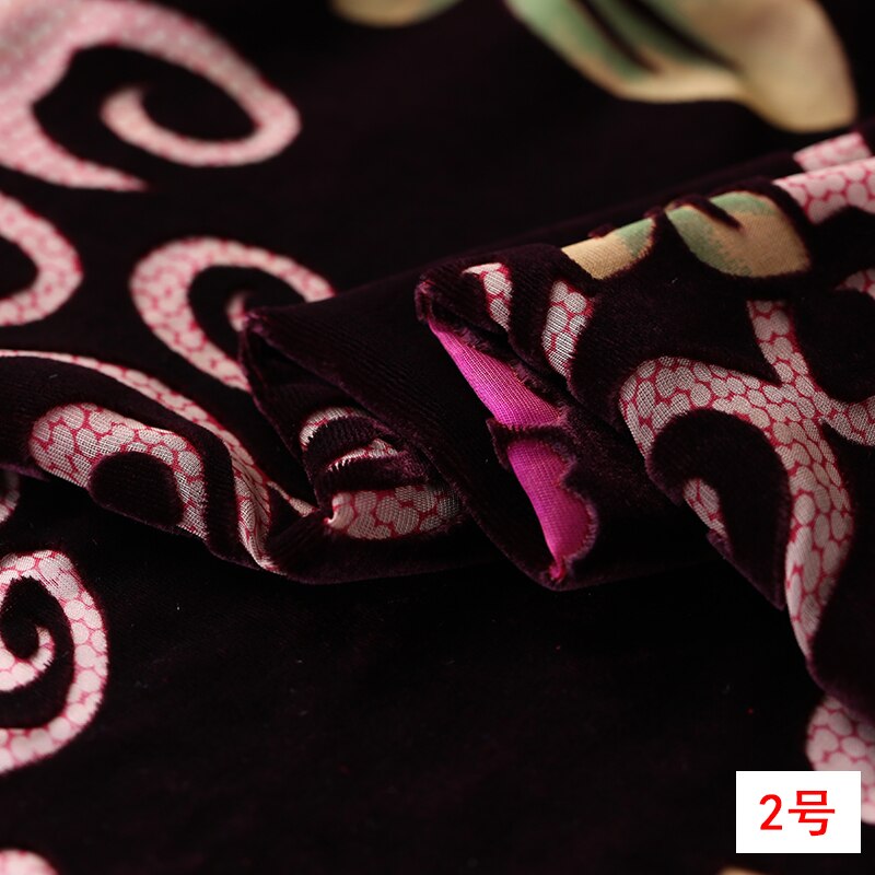 Hule silke fløjl stof åndbar komfort udbrændthed fløjl stof tøj cheongsam kjole silke stof silke klud