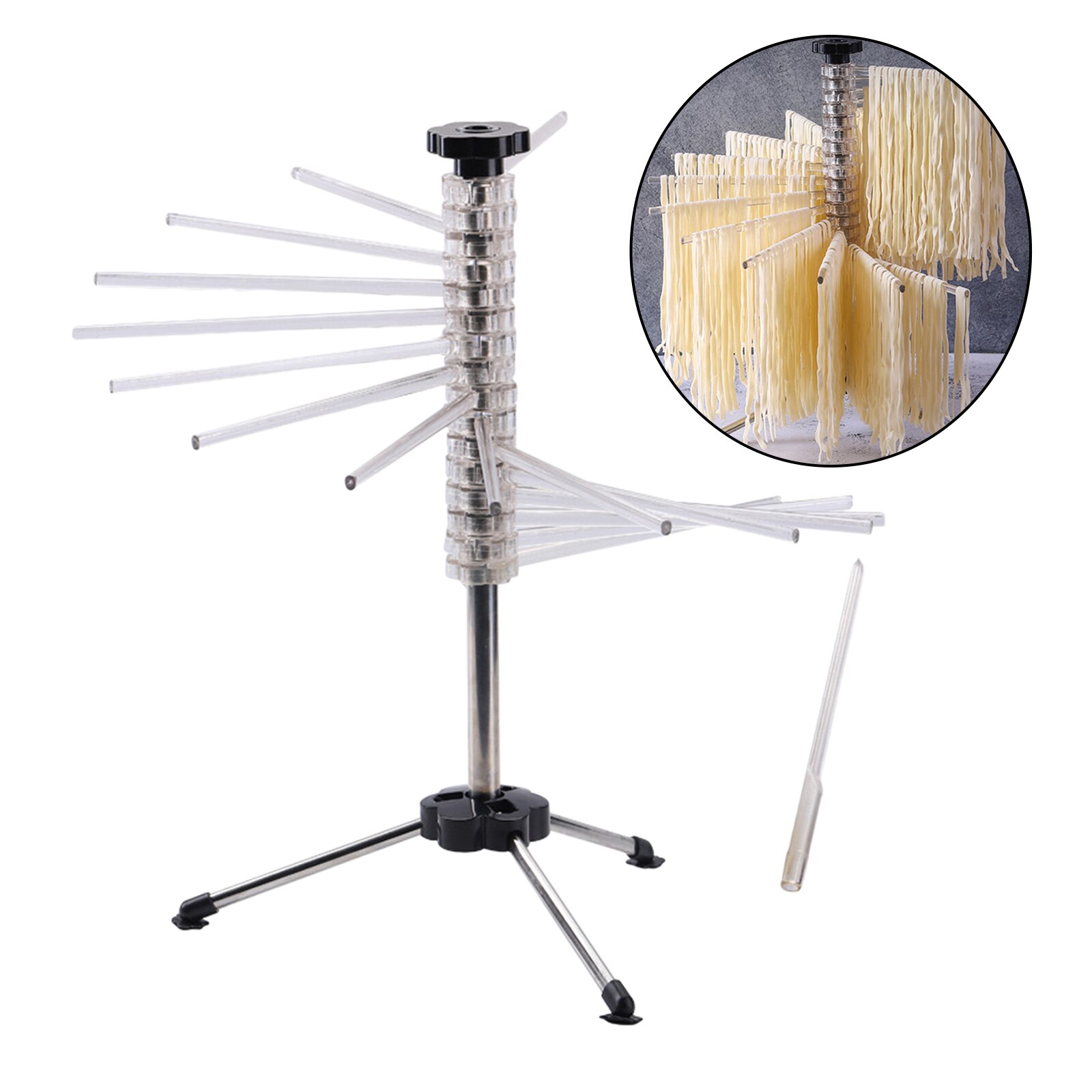 Collapsible Pasta Drying Rack Spaghetti Noodle Dryer Stand Homemade Noodles Drying Holder