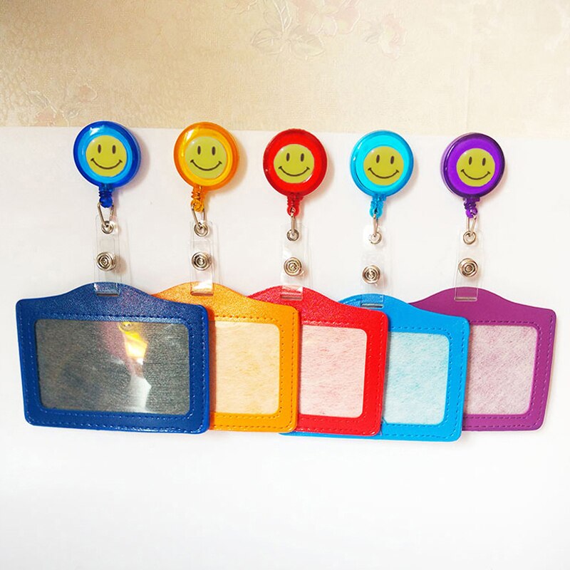 10 unids/lote de portainsignias PU de con Clip retráctil estilo Horizontal material escolar Oficina papelería