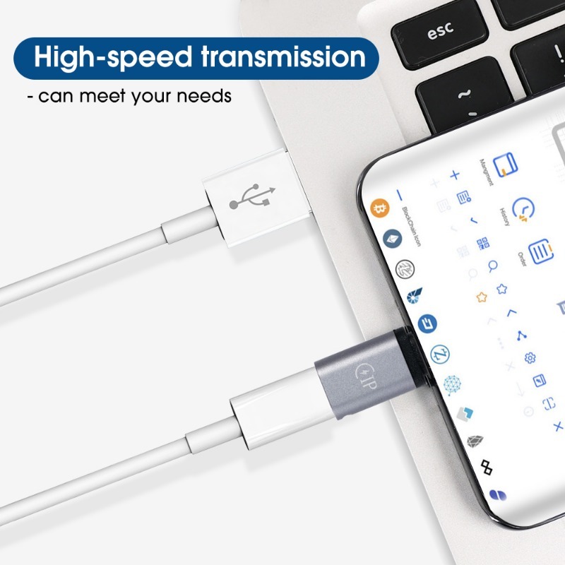 Universal Lightning Female To USB C Male Charger Cable Converter Type-C Phone Charging Adapter 5V 2.1A Fast Charge Connector