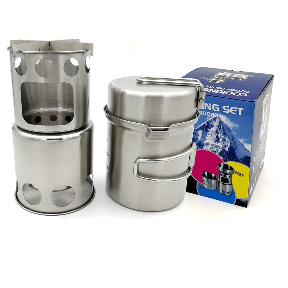 Portable Outdoor Camping Cookware Water Kettle Pan Sets Picnic Camping Cookware Cooking Kits Utensils Hiking Picnic: type3