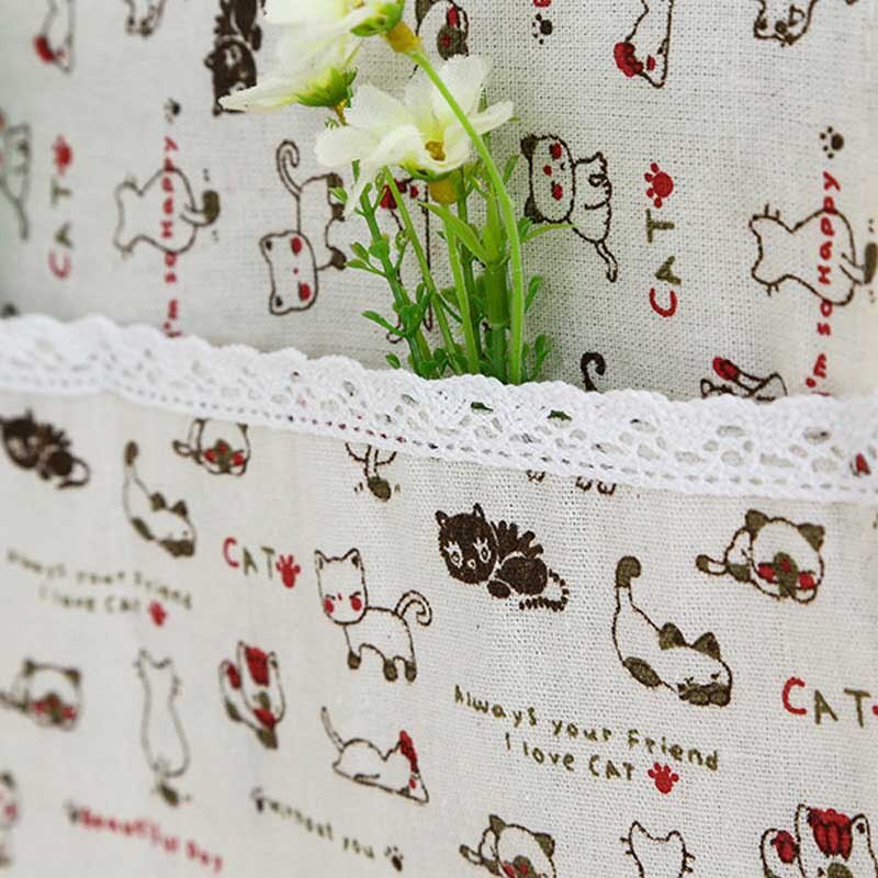 35*95cm Microwave Oven Dustproof Cover With Pockets Cloth Microwaves Protector Covers PLDI889