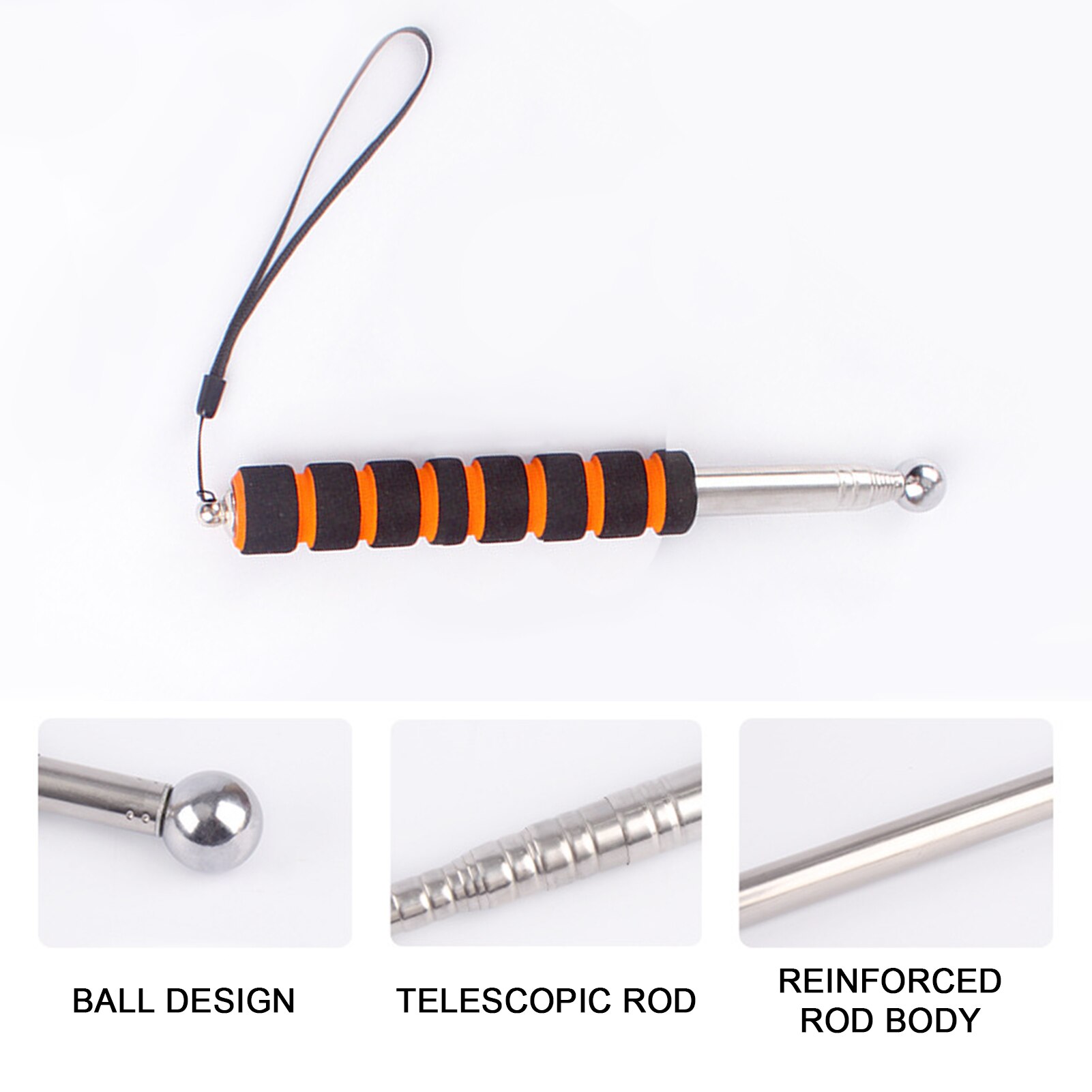 Telescopic Shockproof Inspection Home Tile Check Empty Drum Hammer Safety Tool Room Tools Metel Test Portable Easy To Use