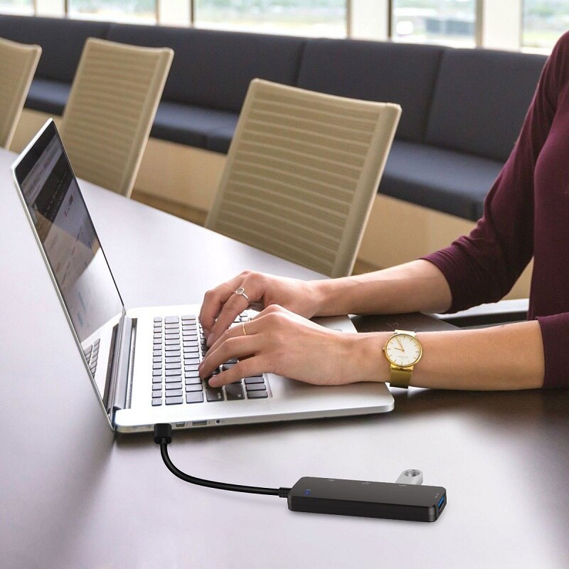 Mini Usb Hub 2.0 USB-C En USB-A Optionele Multi Splitter 3 Port Hub Met Usbc 2.0 Hab Adapter Voor Pc laptop Accessoires