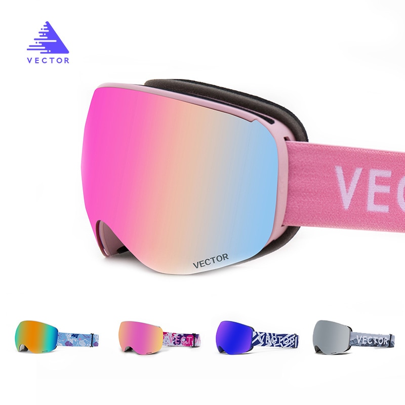 Skibrillen voor dames, skibrillen voor heren, sneeuwbrillen met 100% uv400 beschermingen, anti-condens, snowboardbrillen, skisportuitrusting
