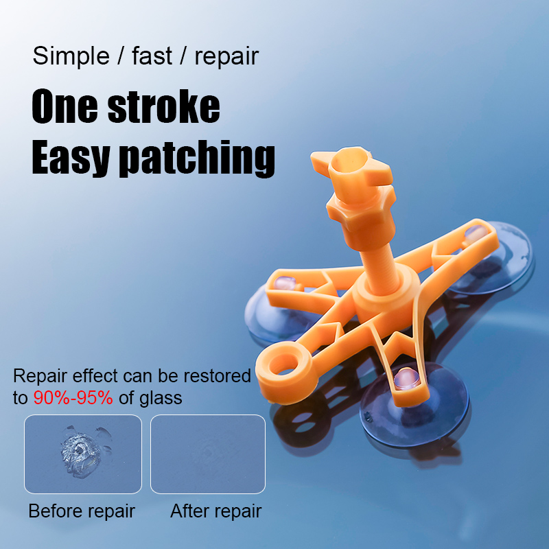 Windshield Repair Kit Quick Fix Car Windscreen Bullseye Rock Chip Crack Scratch