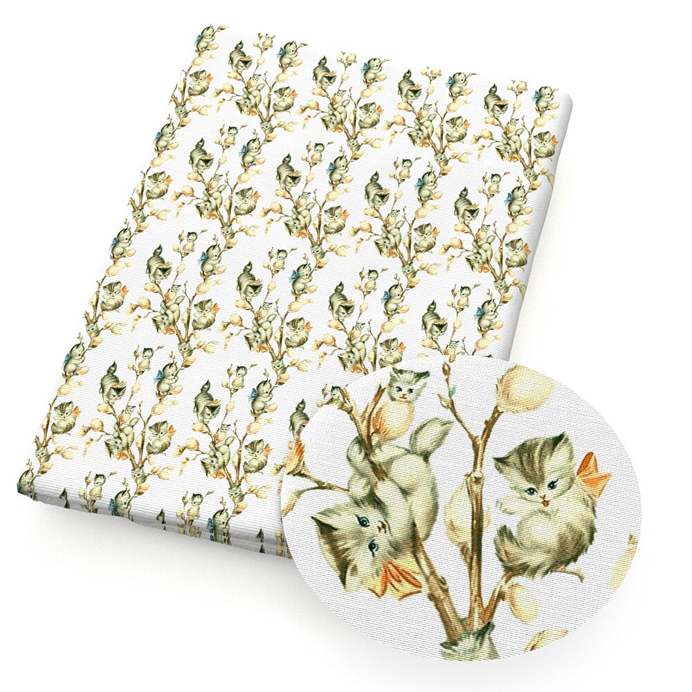 Tissu en coton Polyester imprimé girafe, 50x145cm, Patchwork, pour enfants, bricolage, courtepointe, couture artisanale, sac coussin, c11149