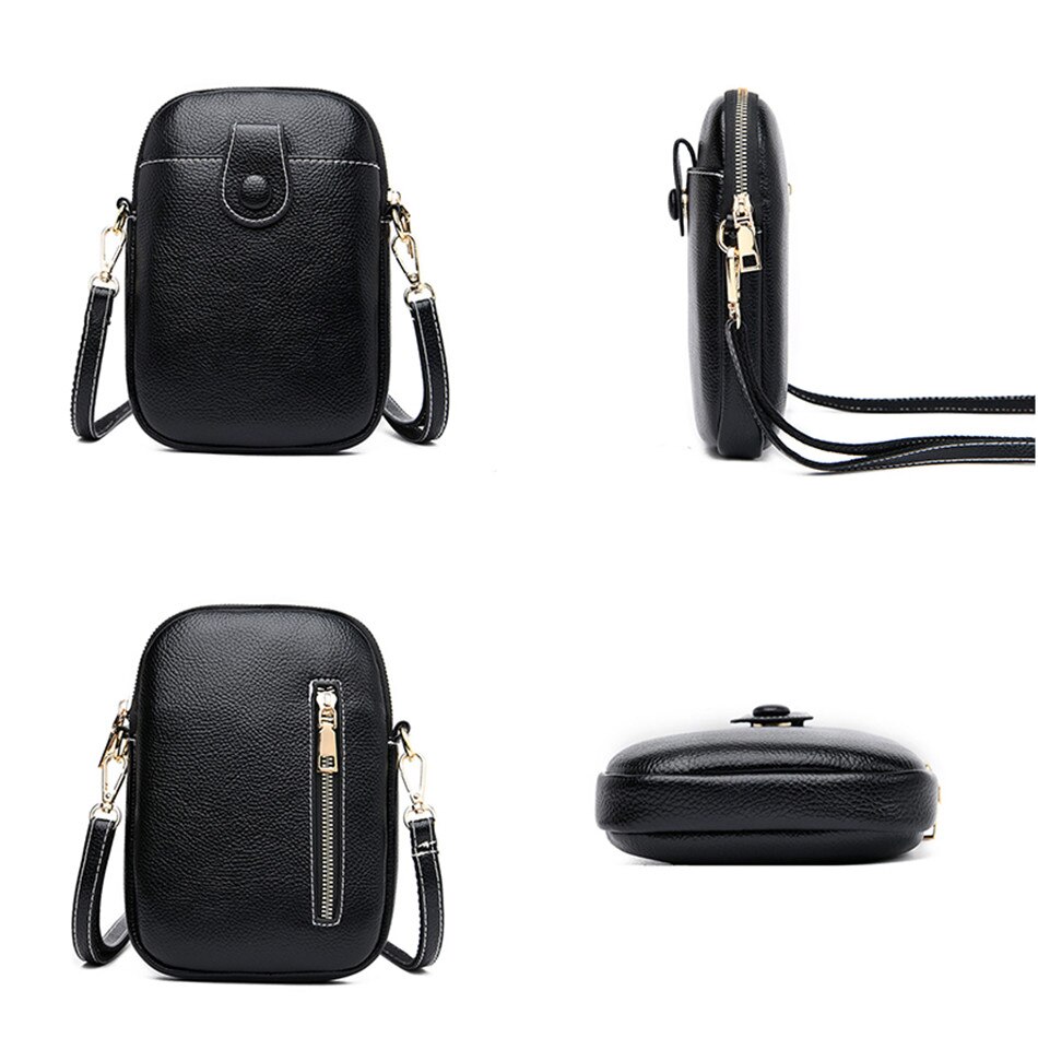 Couro Macio Saco de Telefone celular Mini Crossbody Sacos de Ombro para As Mulheres 2020 de Alta Qualidade Circular Bolsas Feminina Sac A Principal femme