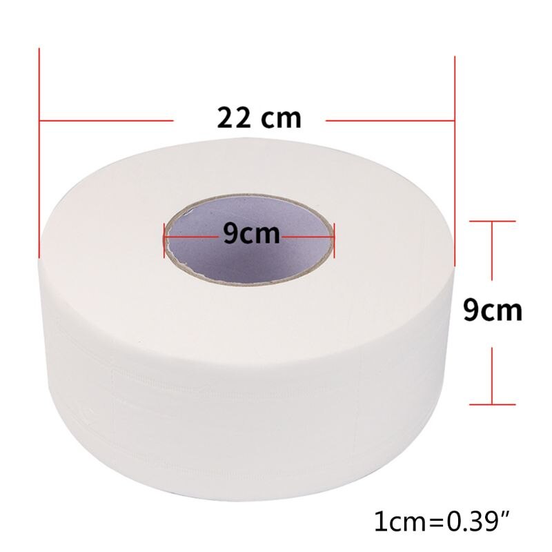 Rollo de papel higiénico grande grueso de 4 capas en relieve sin tejido de baño Jumbo fluorescente