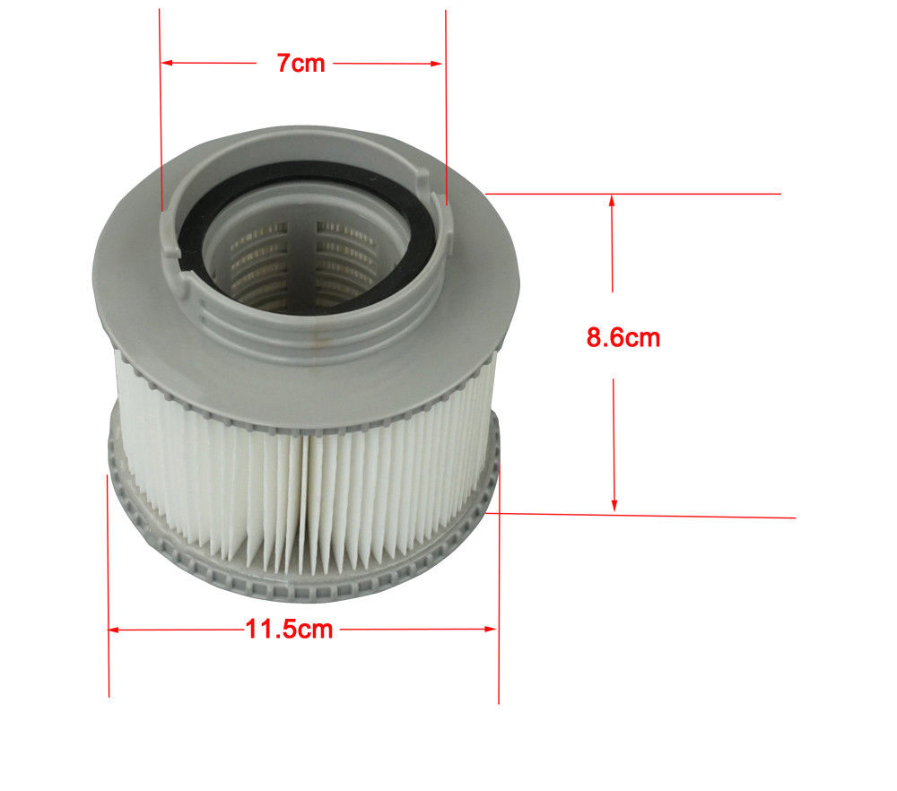 Ersättnings spa filterpatron kit -4 pack filter för alla mspa uppblåsbara spa