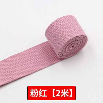 20mm 2 Meter Baumwolle Gurtband Bunte Band Rucksack Gürtel Umreifung NäHenne Gürtel DIY Tasche Zubehör: Rosa