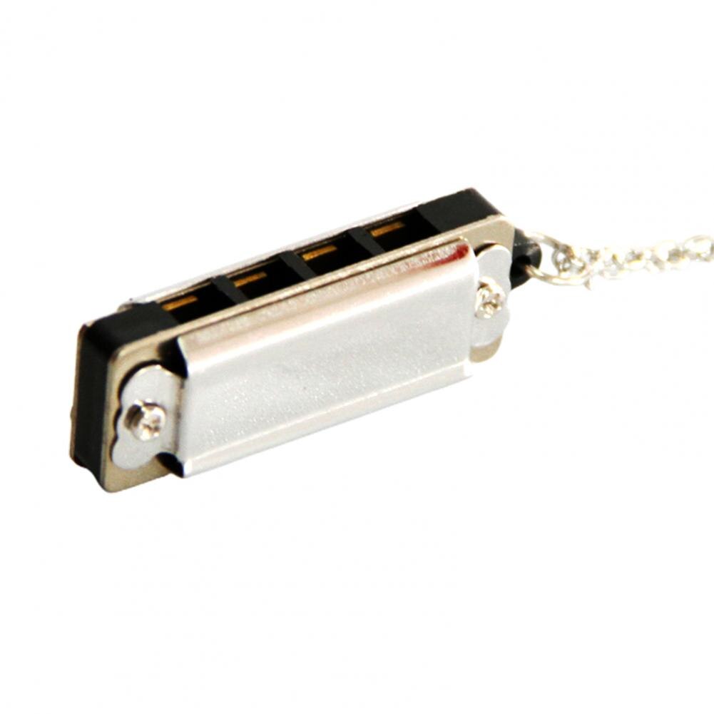 8 Tone 4 Hole Mini Harmony Pendant Small Harmonica Playable Songs Children's Musical Instruments Student Pendant