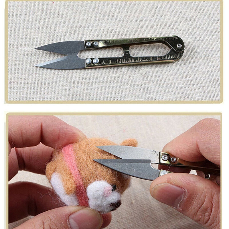 1 Set 40 Colors Wool Felt Needles Tools Needle Felting Mat Starter DIY Kit KSI999