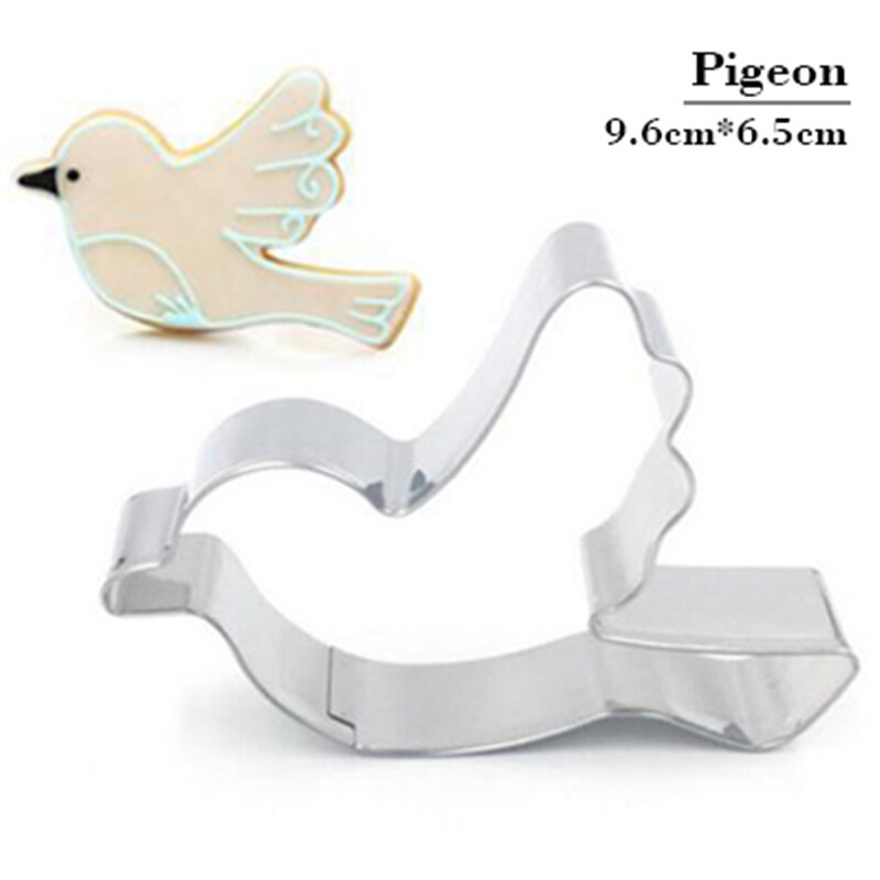 ANGRLY Birds pigeons stainless steel cute cutting biscuit mould cake moulds fruit sugar mold baking tools Mold Baking