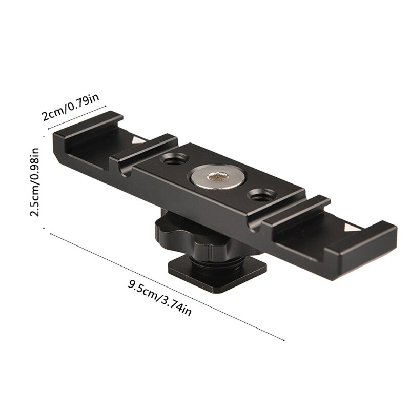 Shoe Bracket Camera Dual Shoe Extension Bar Mount Bracket 448F