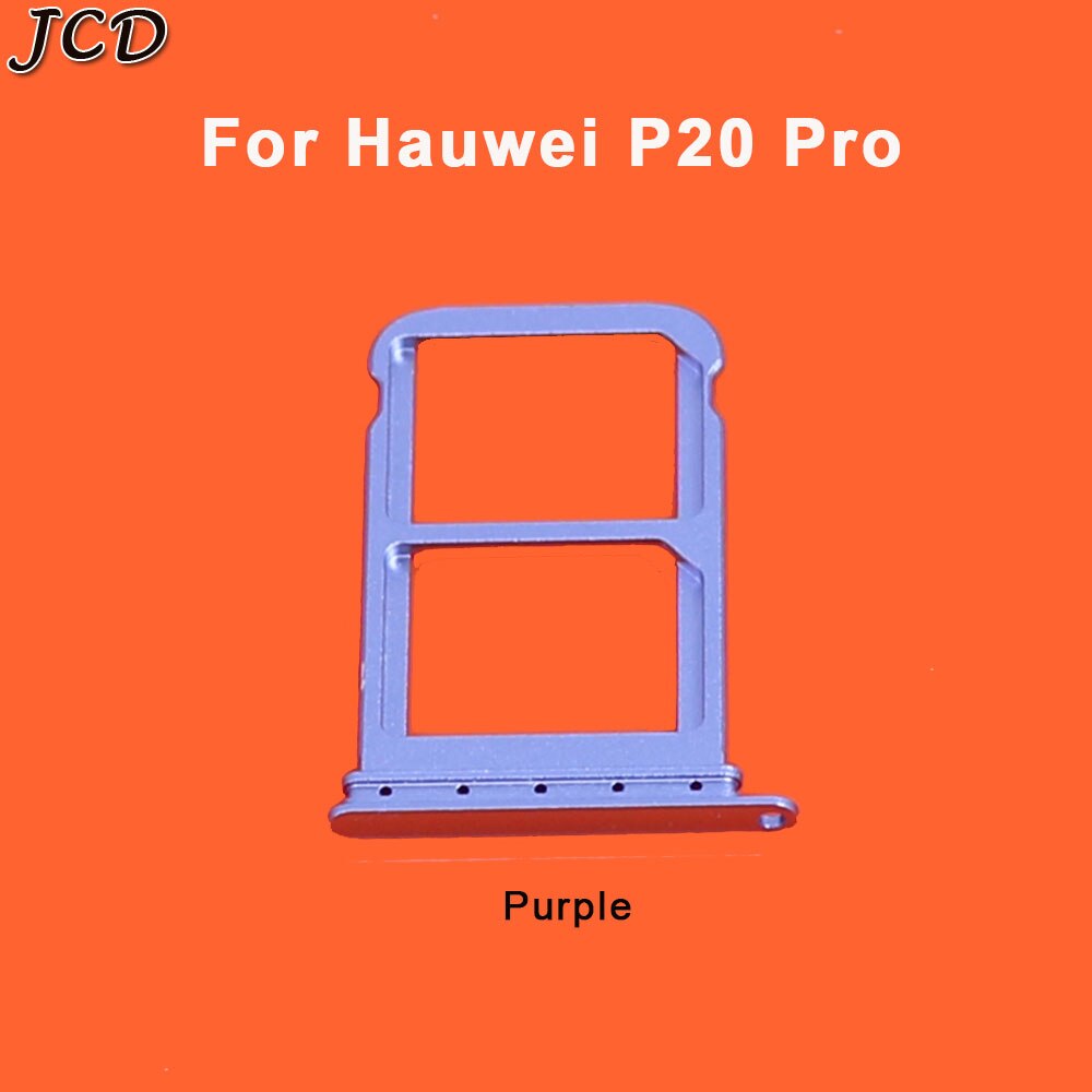 JCD Für Huawei P20 Profi/P20 SIM Karte Tablett Halfter Slot Adapter Sockel Dual SIM Ersatz Teile: P20 Profi Violett