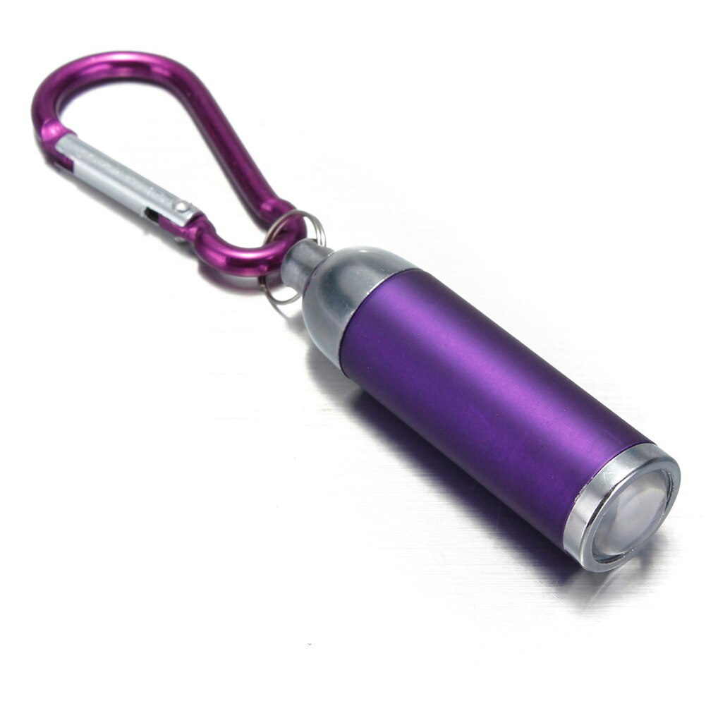 Mini LED Taschenlampe KeyChain Schlüsselring Ultra Helle Tragbare Für Camping Outdoor LXH: Purple
