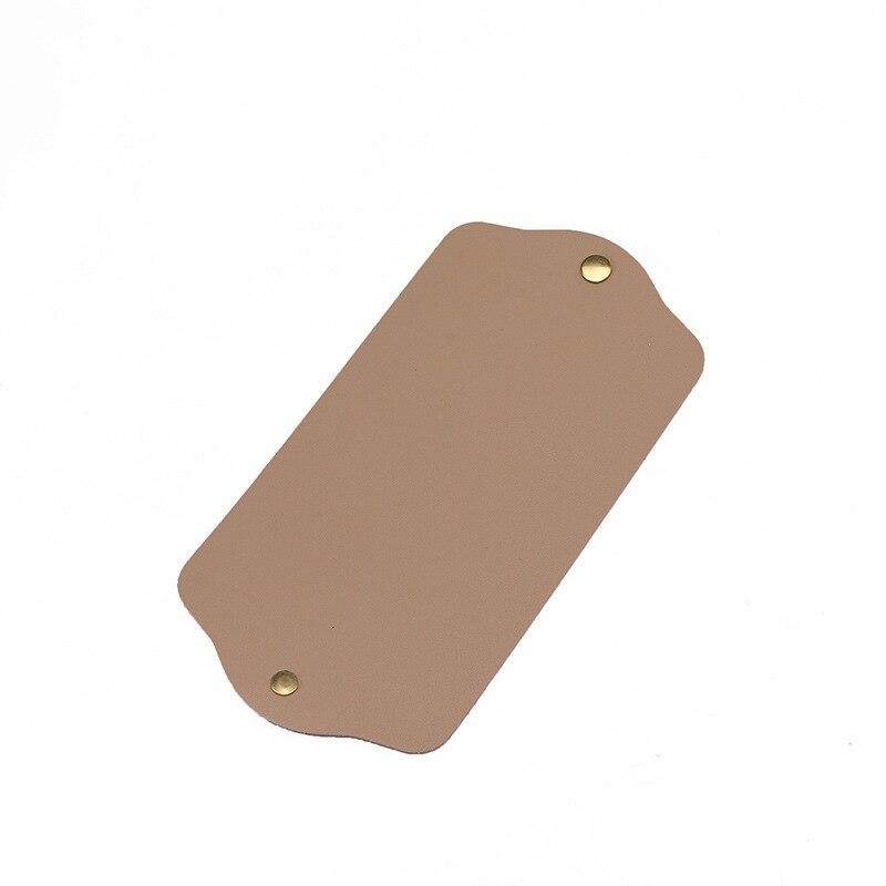 Mask Anti-pollution Temporary Storage Bag Portable Leather Storage Box Disposable Face Shield Save Container Masks Organizer: A  Apricot