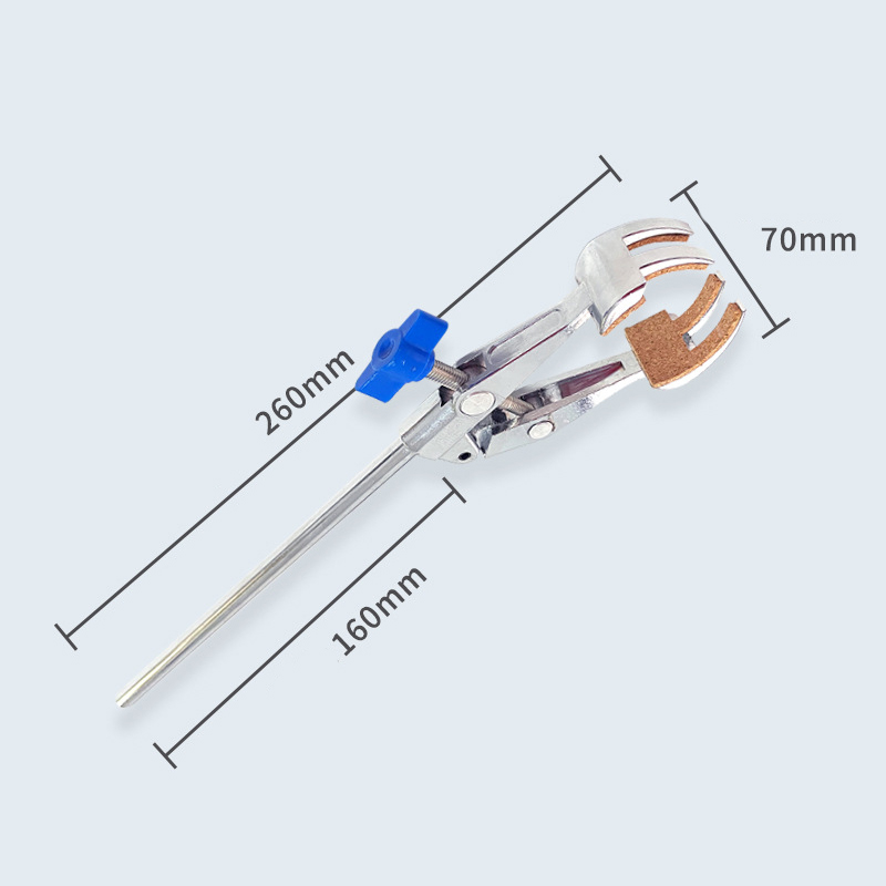 Laboratory Test Tube Clip 2-jaw clamp 4-jaw clips universal clamp condenser tube clamps tubes clamp college school Lab supplies: Ivory