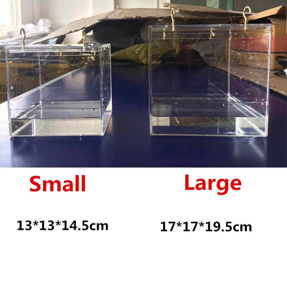 Papegaaien Kooi Parkieten Douche Valkparkiet Met Opknoping Haken Acryl Cleaning Huis Vogel Bad Dierbenodigdheden Ruime Draagbare