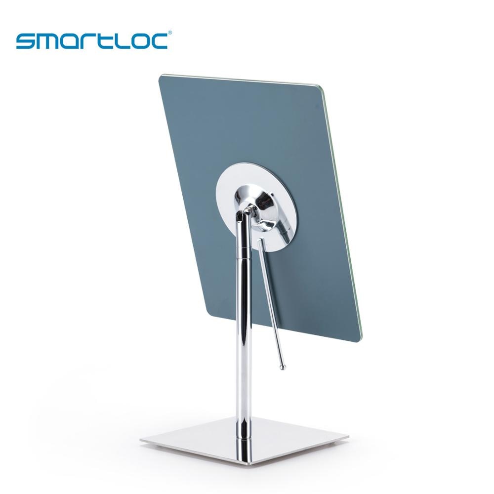 Smartloc 9 Inch Ijzer Rechthoek Stand Bad Spiegel Badkamer Make-Up Spiegels Cosmetische Accessoires Kaptafel Gereedschap Vanity 180 °