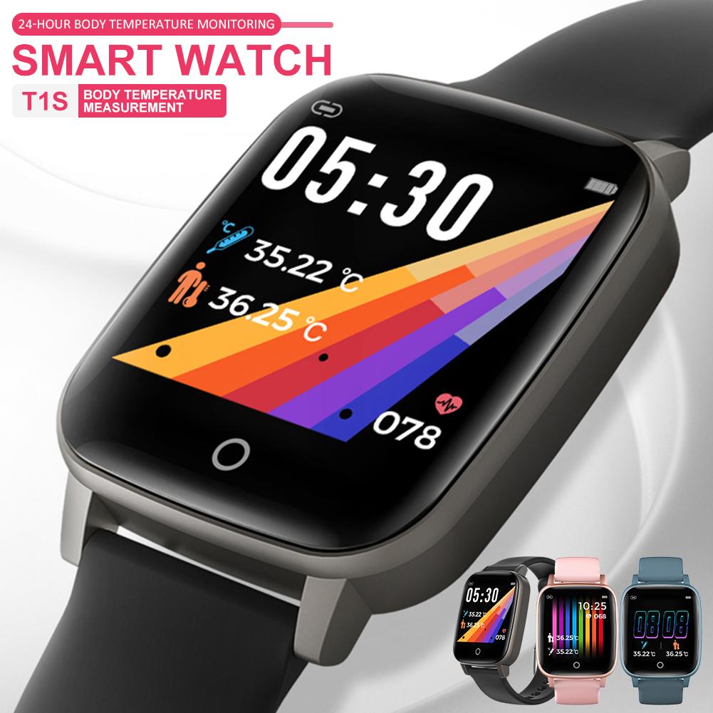 Smart Horloge Met Lichaamstemperatuur Meting Hartslag Bloed Presure Oproep Herinnering Fitness Tracker Horloge Voor Android Ios