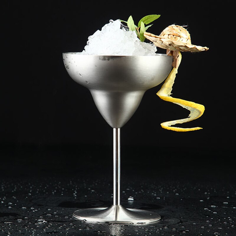 Martini Occhiali Da cocktail Calici in Metallo Tazza di vino Rosso sbarra Creativa Accessori in acciaio inox Margaret Da cocktail Tazza di Alta Qualità